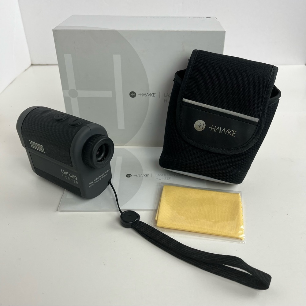 Hawke Laser Range Finder Hunter 600 Boxed Tested 6x21 41001 Carry Case EUC